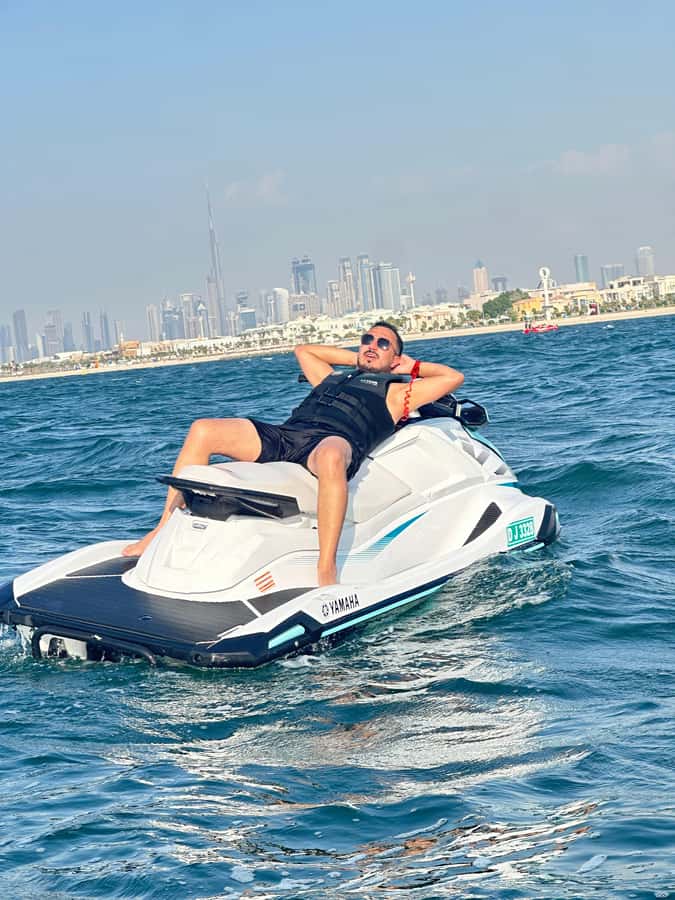 Dubai Jet Ski & Chill? More Like Jet Ski & Thrill! + Coffee - Jet Skiing past Dubai icons from Fishing Harbour 2
