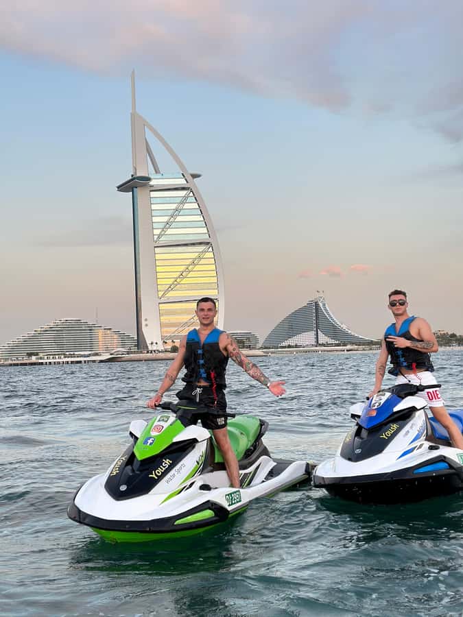 Dubai: Jet ski & Flyboard in Dubai Free Ice Cream - Watching From Shore and Getting Your Photos and Video Back