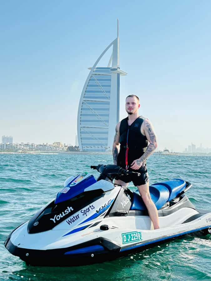 Dubai: Jet Ski Tour of Burj Al Arab with Photos - Burj Al Arab from the water: the view that sells the whole tour
