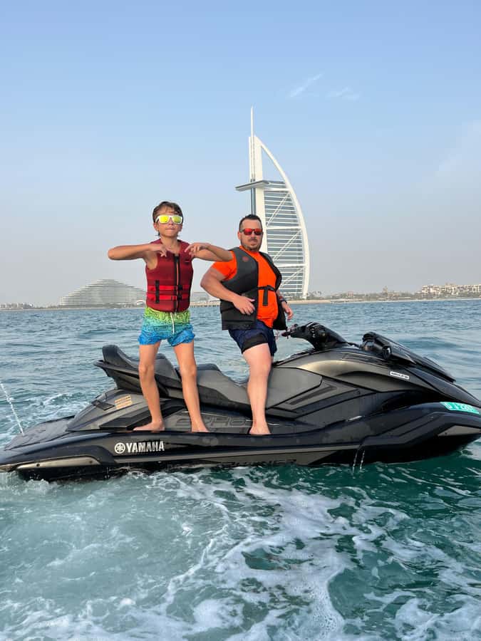 Dubai: Jet Ski Tour To Dubai marina, JBR - Dubai Marina Skyline, JBR Coastline, and Ain Dubai Pass-By Views