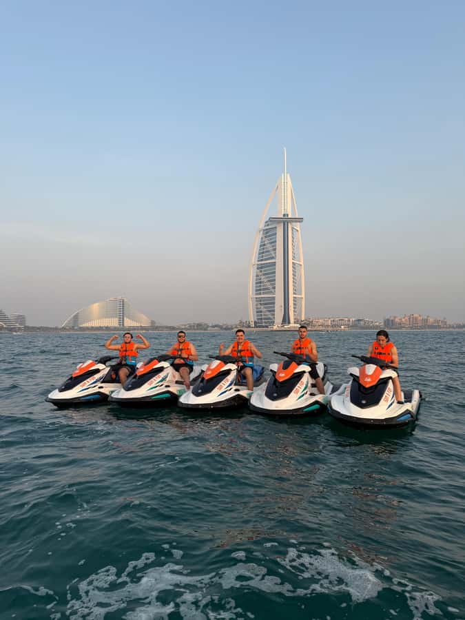 Dubai jet ski: visit the Burj al Arab and Atlantis with photos and videos - Cruising past Burj Al Arab: the view that makes jet skiing worth it