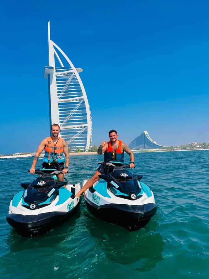 Dubai jet ski: visit the Burj al Arab and Atlantis with photos and videos - Starting at Umm Suqeim 2 Fishing Harbor and getting geared up fast