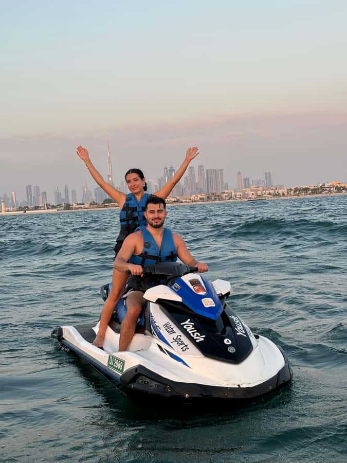 Dubai: Jetski Adventure w/ Burj Khalifa & Burj Al Arab Views - The ride experience, including showers and ice cream