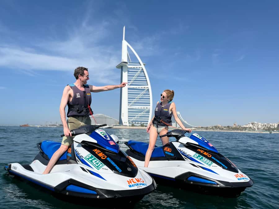 Dubai: Jetski to Burj Arab-Atlantis w Pic, Video & Icecream - Umm Suqeim Meeting Point: Where Logistics Actually Matter