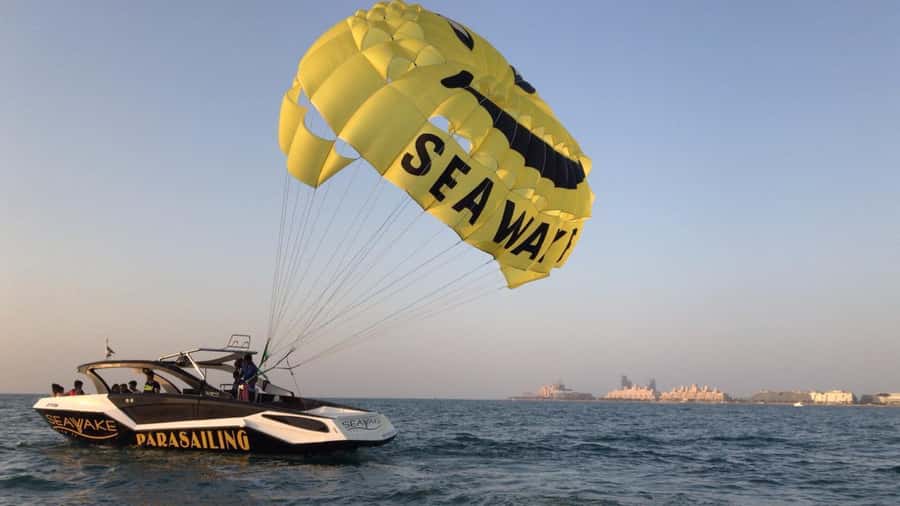 Dubai Jumeirah Parasailing adventure with breathtaking views - What you do before takeoff: the safety talk and harness setup