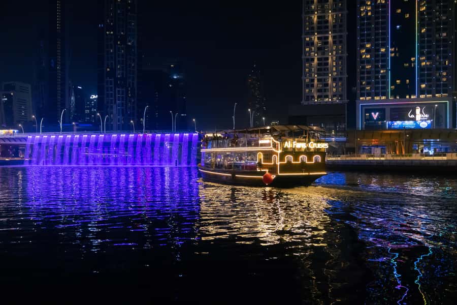 Dubai: Luxury Canal Dinner Cruise with Optional Transfers - The full landmark route: Festival City to Burj Khalifa and beyond