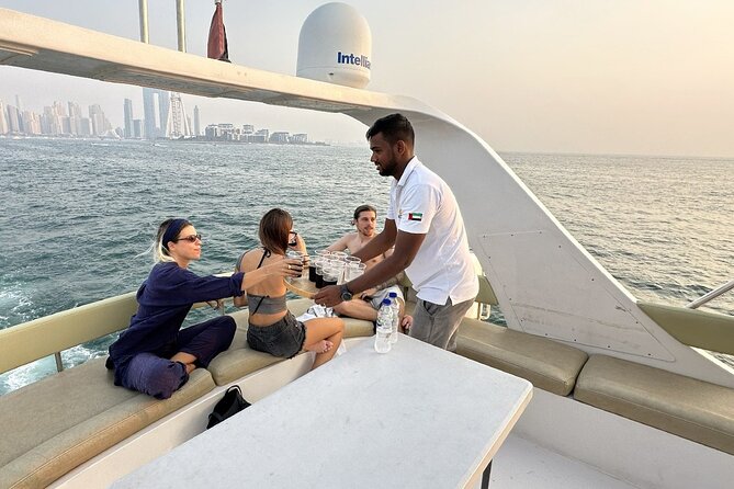 Dubai Marina 2 Hour Sunset Yacht Tour with Alcoholic Drinks - Snacks, soda, and the alcohol question (18+): what to expect