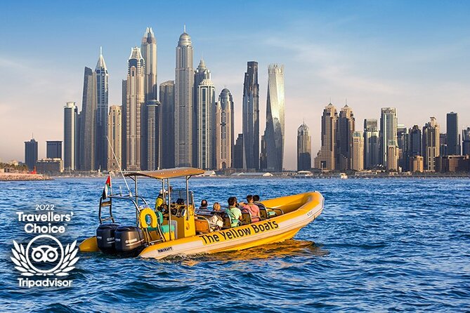 Dubai Marina Guided Sightseeing High-Speed Boat Tour - Palm Jumeirah: The Whole Artificial-Island Design, Seen Like a Map