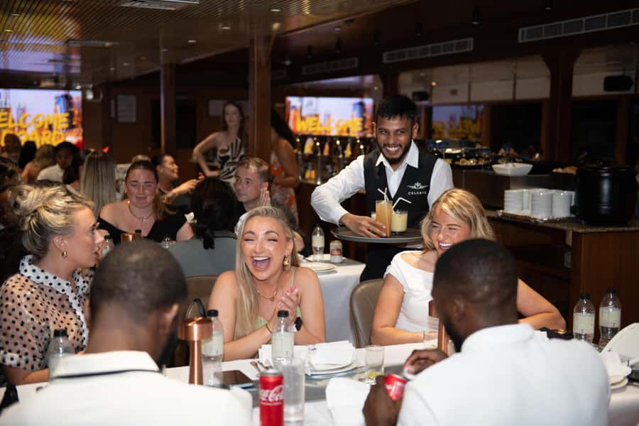 Dubai Marina: Luxury Dinner Cruise, Live Show, Open Bar & DJ - The buffet dinner at Millennium Copthorne: what you’ll eat