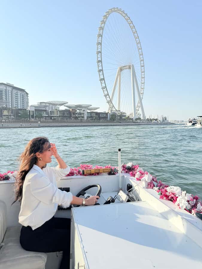 Dubai Marina: Private Boat Tour with Flower - Meeting at Dubai Harbour Yacht Club, then easing onto the water