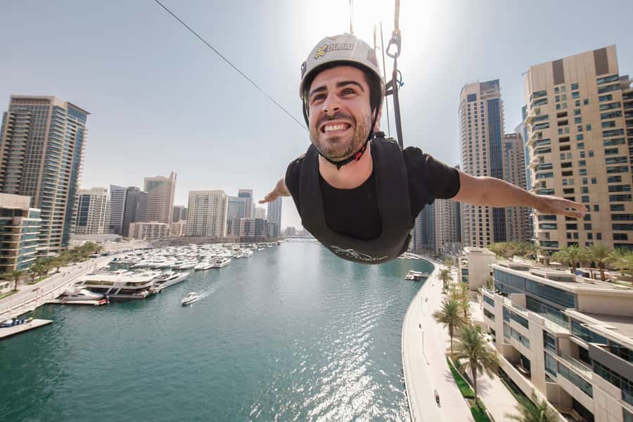 Dubai: Marina Ziplining with Photos, Video and Meal - Why this Dubai Marina zip line hits different at speed