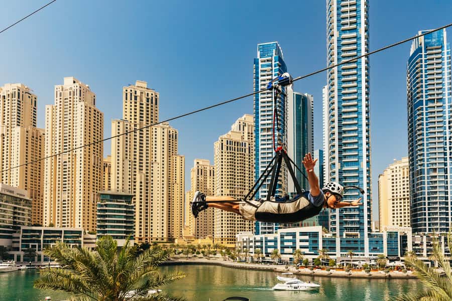 Dubai: Marina Ziplining with Photos, Video and Meal - The Five Guys meal voucher: check if it’s worth your plan