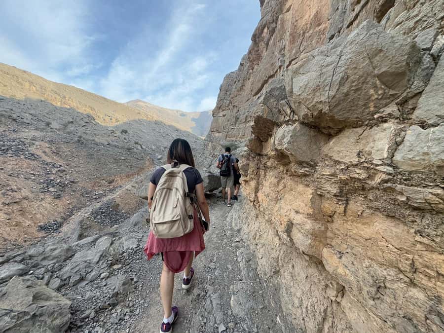 Dubai: Moderate hiking trip to Jebel Jais Hidden Oasis trail - The return trail: why the guide matters more than speed
