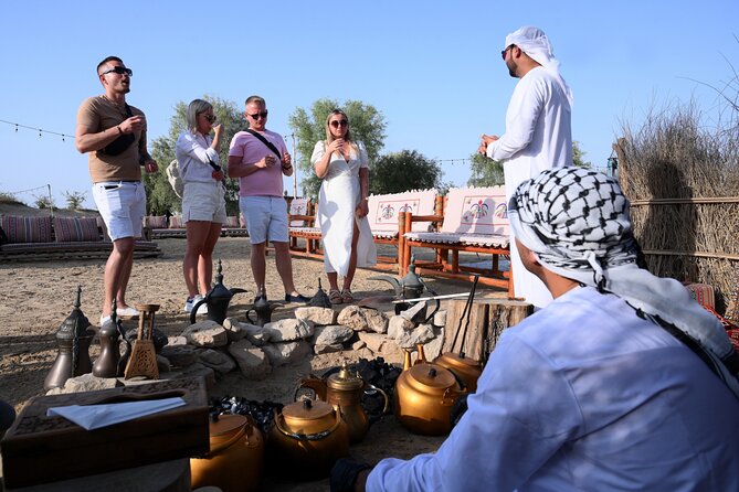 Dubai: Morning Heritage Safari by Vintage G Class & Al Marmoom Oasis - Bedouin Village Welcome: Gahwa, Sweets, and Then the Camel Caravan