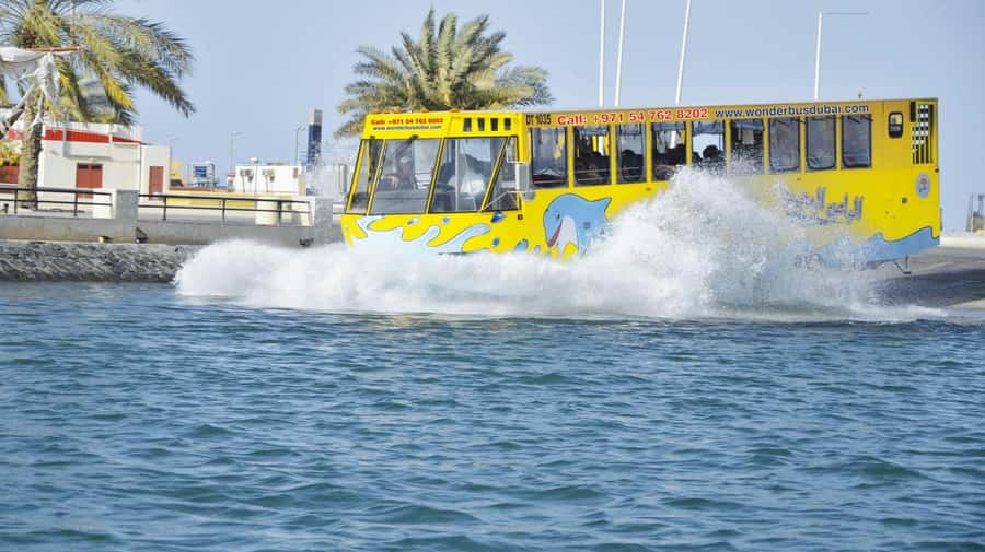 Dubai: Old town tour with Wonder Bus, souks, Creek and Guide - Wonder Bus Amphibious Format: Land Views, Creek Views, One Ride