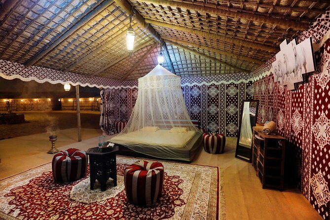 Dubai Overnight Desert Safari, BBQ & Stargazing at Al Khayma Camp - Sleeping in a private air-conditioned tent, and how to pack for it