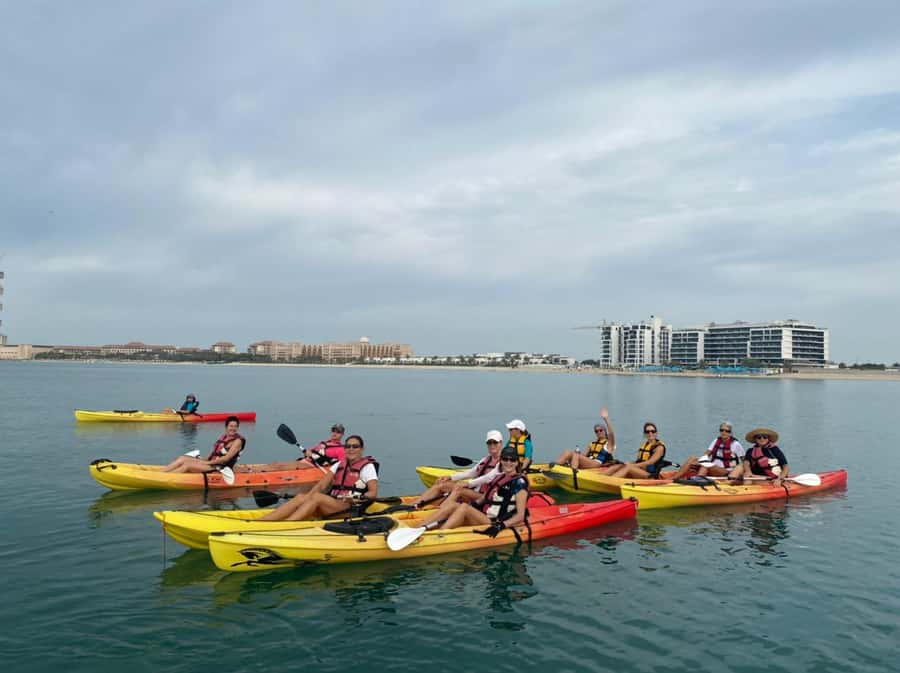 Dubai: Palm Jumeirah Guided Kayaking Tour - The First Paddle: Life Jacket Up, Head West, and Learn the Island