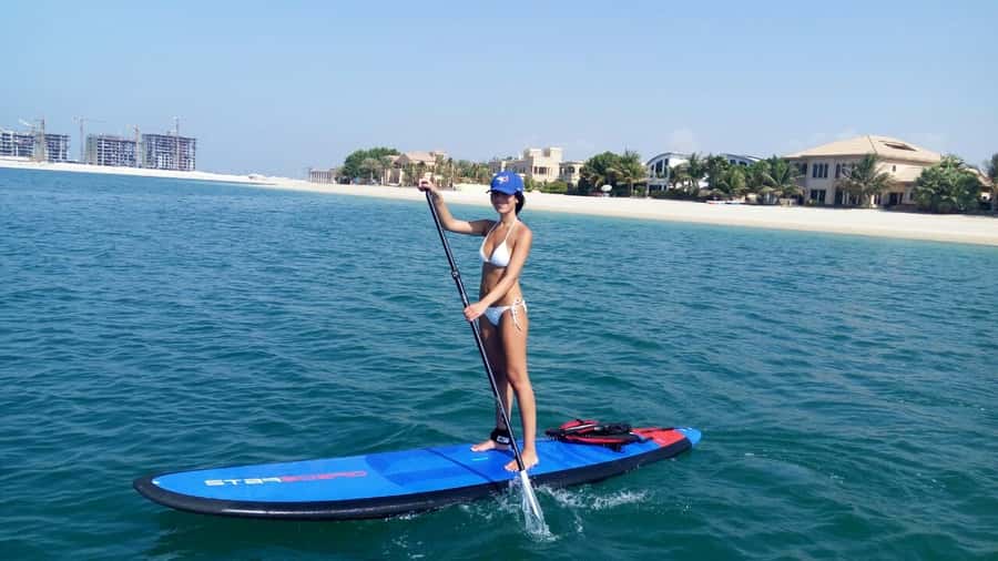 Dubai: Palm Jumeirah Paddle Boarding Tour - The 1.5-hour rhythm: briefing, first paddle moves, and a quick sea dip