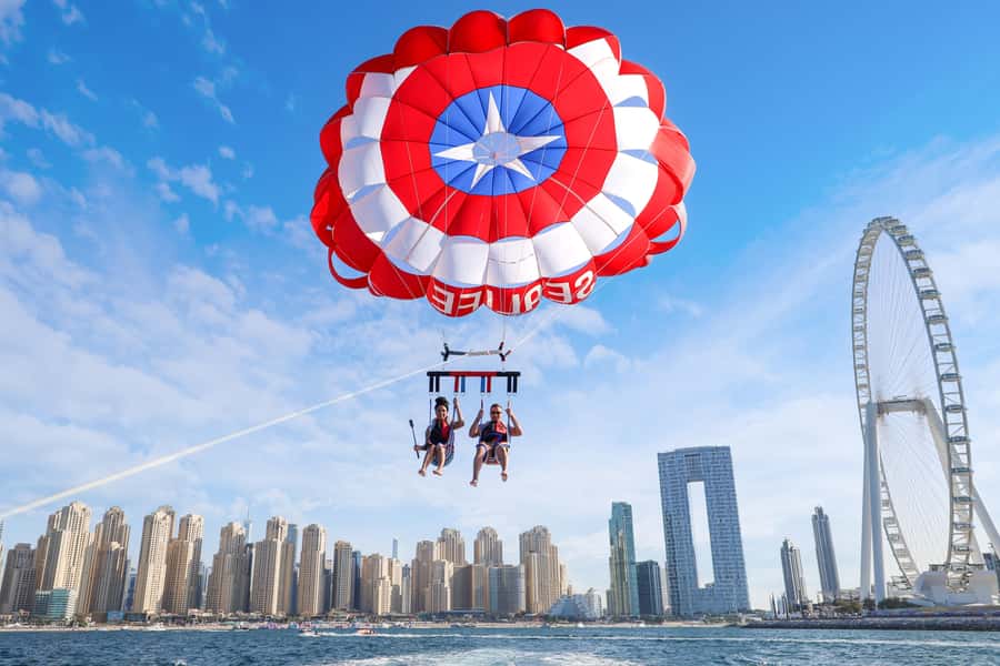 Dubai: Palm View and JBR View Parasailing Experience - Parasailing Over Dubai Marina, What Makes This Feel Worth It