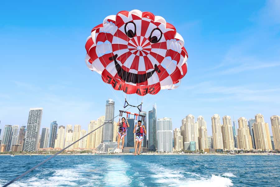 Dubai: Palm View and JBR View Parasailing Experience - Price and Value at Around $70 Per Person