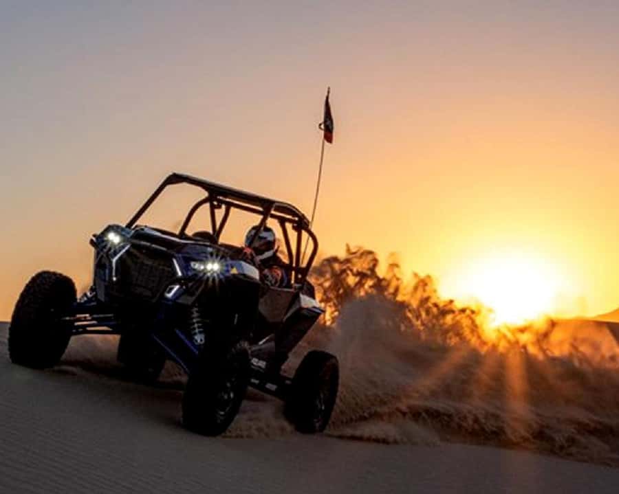 Dubai: Polaris RZR and Sandboarding Desert Adventure - What the sandboarding stop feels like after dune driving