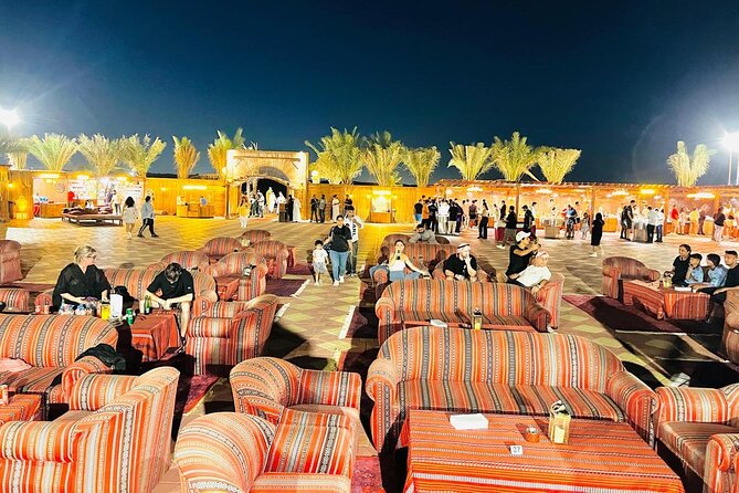 Dubai Premium Desert Safari – Live Buffet Dinner & Luxury Camp - Camel Ride and the Bedouin Camp Welcome