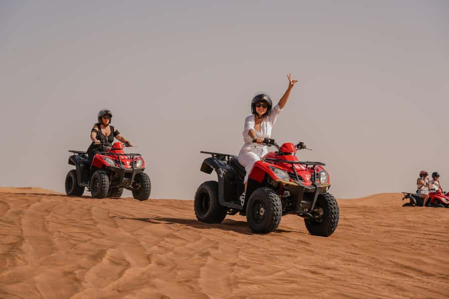 Dubai: Premium Safari, Camel Ride & Al Khayma Camp 3-Buffets - Lahbab Dunes: Dune Bashing and Sandboarding (The Main Event)