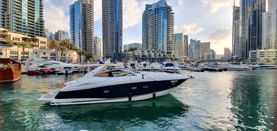 Dubai: Private Boat Cruise from Dubai Marina up to 12 people - Dubai Marina from your own yacht, not a packed tour