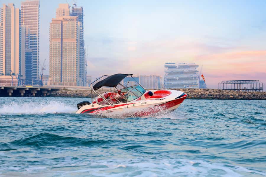 Dubai: Private Boat Tour - JBR/Burj Al Arab/Atlantis options - JBR: where the coastline feels human