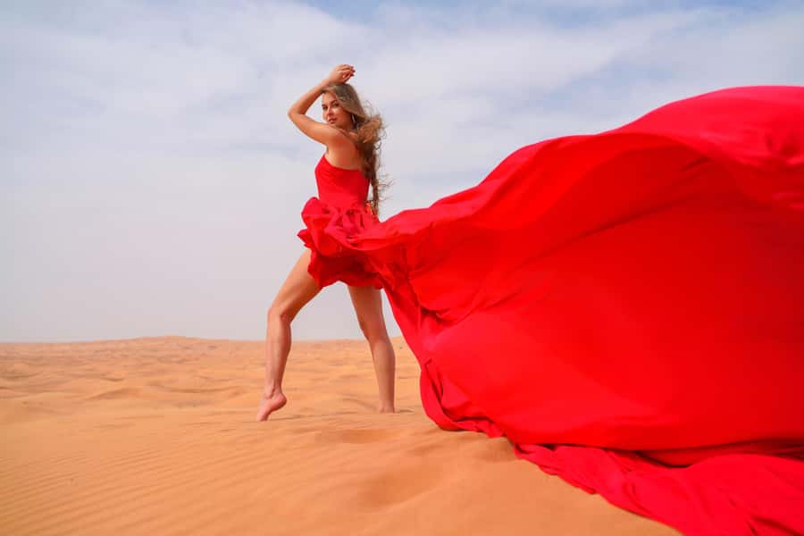 Dubai: Private Flying Dress Photography and Dune Drive Trip - Pickup, Timing, and the Car Ride Reality in Dubai Heat
