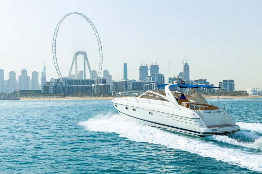 Dubai: Private Luxury Everest Yacht Cruise from Dubai Marina - The skyline route, what you will actually see from the sea