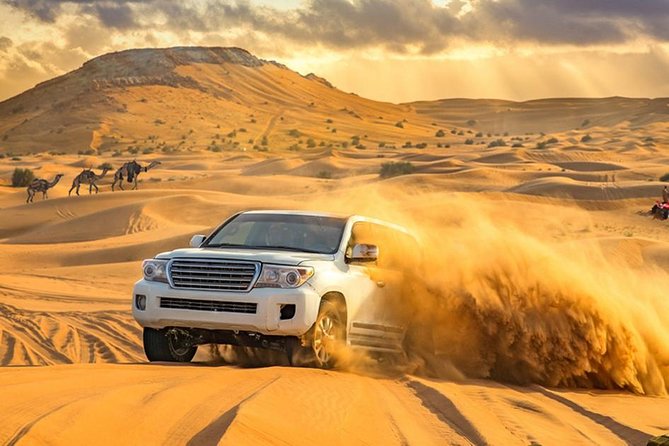 Dubai Private Morning Desert Safari: Camel Ride & Sandboarding - Hotel pickup in a 4x4: less waiting, more actual desert time