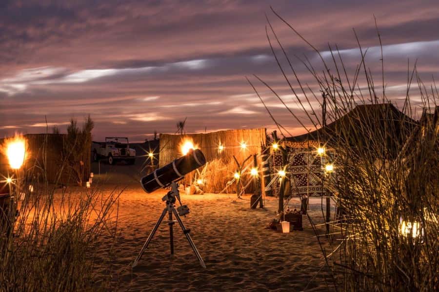 Dubai: Private Night Safari & Astronomy with 3-Course Dinner - The dune walk basics: shoes, warmth, and moving carefully