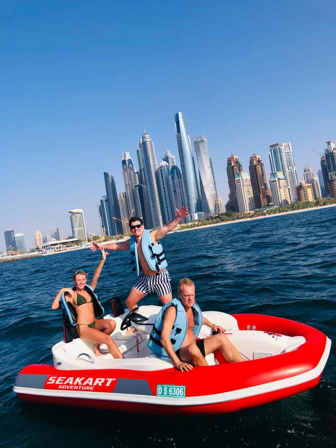 Dubai: Private Self-Drive SeaKart Jet Ski Boat Tour - Photo and video, handled for you instead of by you