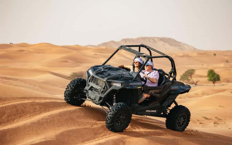 Dubai: Quad Bike, Dune Buggy, and Sandboarding Experience - Meeting at Excursion Point and getting ready for dune time