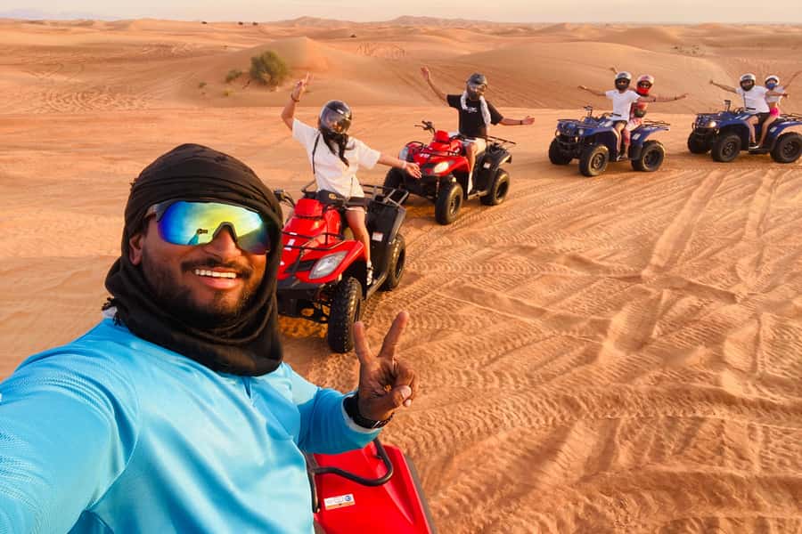Dubai: Quad Bike Safari, Camels & Al Khayma Camp BBQ Dinner - Quick highlights