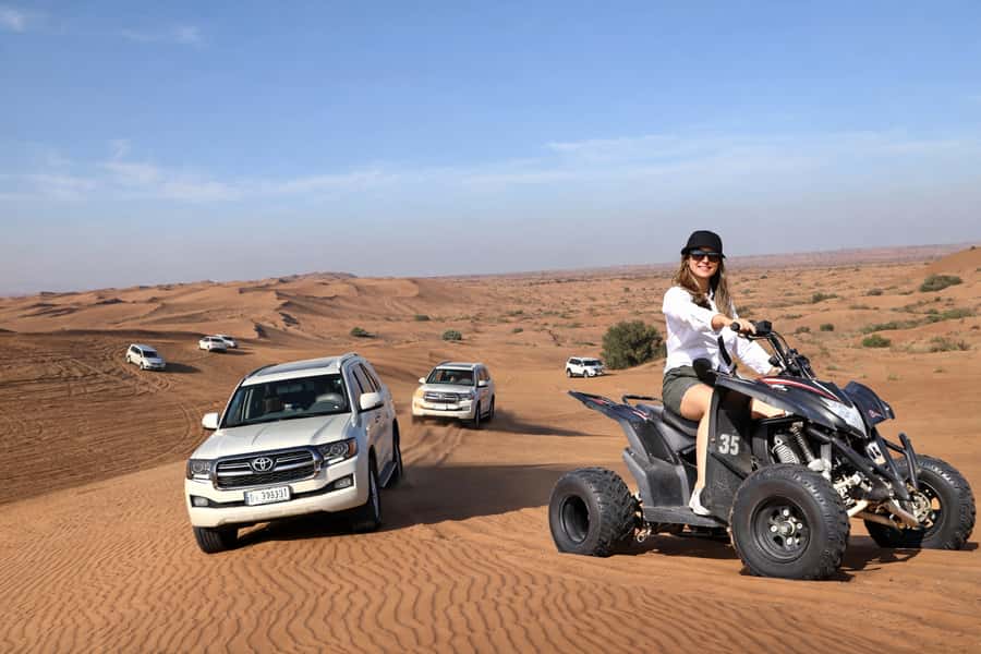 Dubai: Red Dunes Evening Quad Bike, Dune Blast with BBQ - Lahbab Red Dunes: the real reason this safari feels worth it