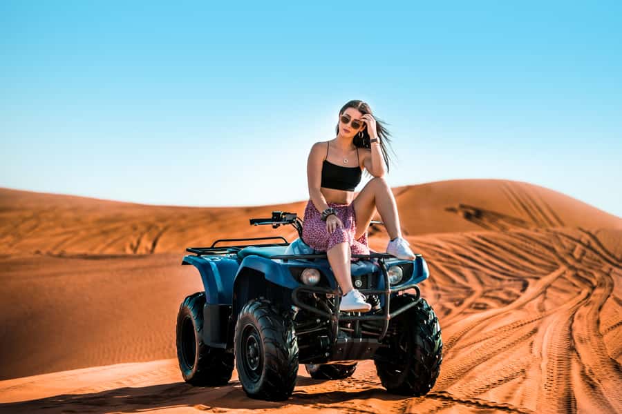 Dubai: Red Dunes Quad Bike, Dune Buggy, Camel & Refreshments - Refreshments in an Air-Conditioned Tent: Not Fancy, Just Smart