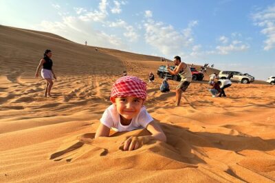 Red Dunes, Sandsurf, Camel Ride, BBQ Dinner at Desert Camp
