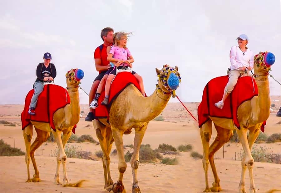 Dubai: Safari, Quad Bike, Camel Ride, and Buffet Dinner - The Lahbab base-camp stop: restrooms, tire prep, and gear