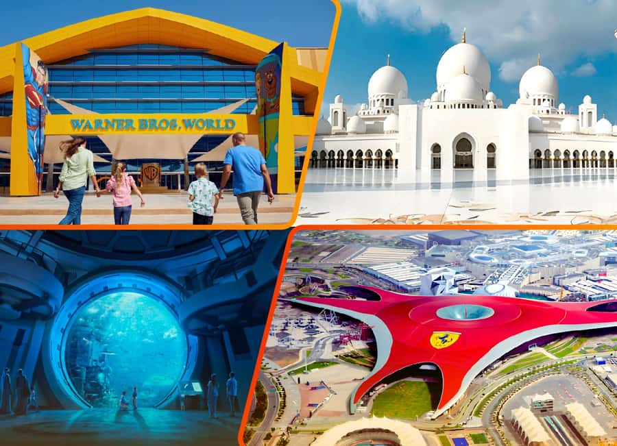 Dubai: Sheikh Zayed Mosque & Ferrari World Entry w/ Transfer - Dubai to Abu Dhabi, one guided day you can actually manage