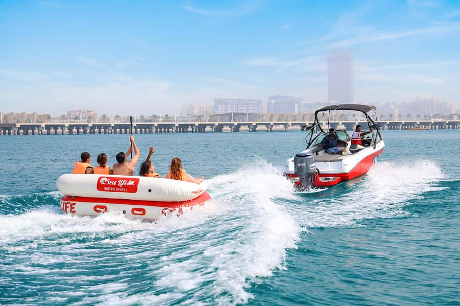 Dubai: Speedboat-Pulled Donut Ride Trip in JBR - Why a donut tow ride works so well in JBR