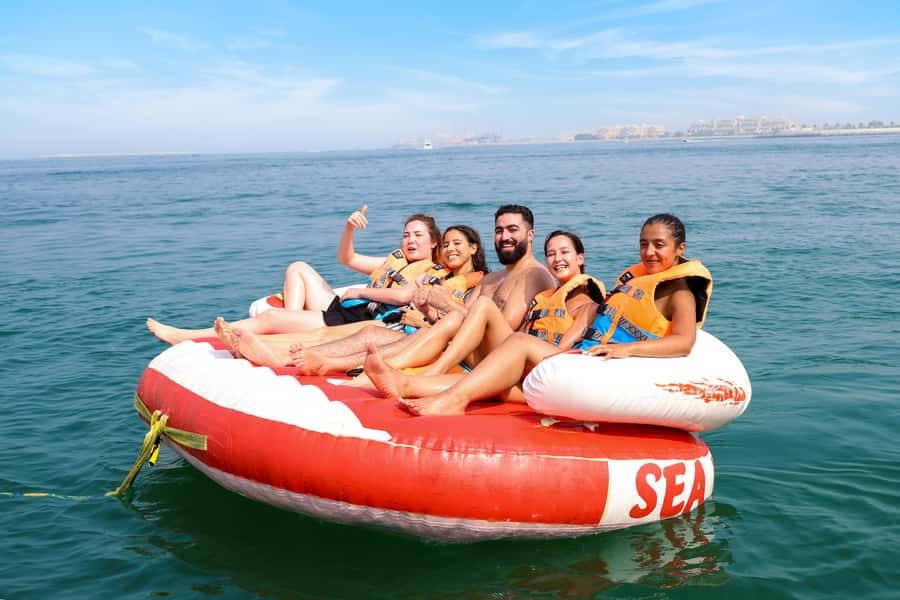 Dubai: Speedboat-Pulled Donut Ride Trip in JBR - Meeting at Dubai Harbor Dockmaster D1: the part people forget