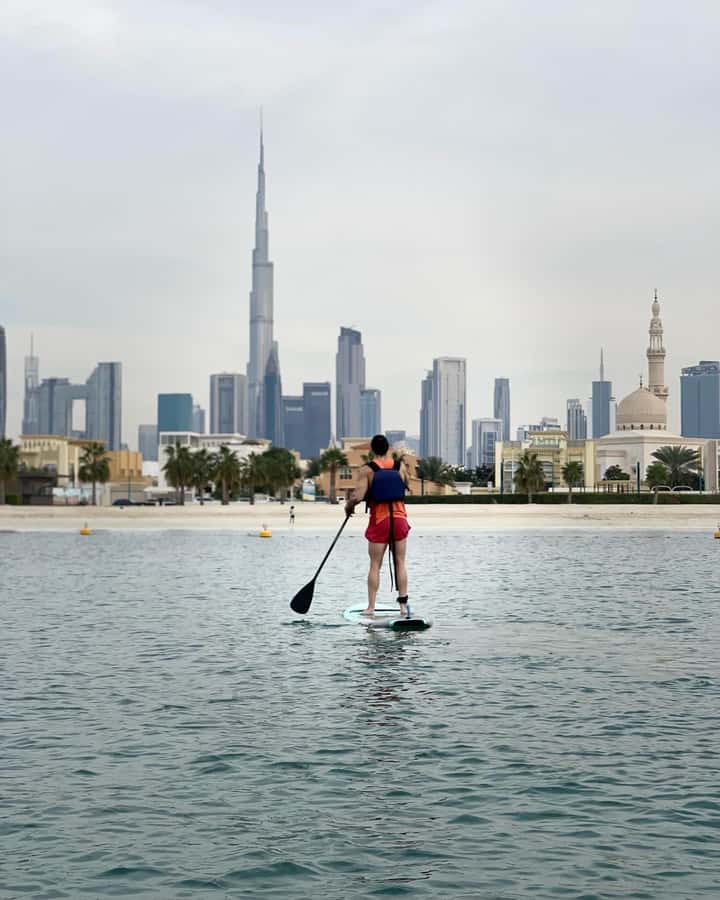 Dubai: Stand-Up Paddle Boarding with Burj Khalifa View - Crystal Clear Watersports to Jumeirah Fishing Harbor: The Easy Start