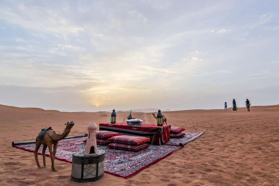 Dubai Sunrise Desert Camel Trek with Breakfast - Water, juices, and the small comforts that prevent a bad mood