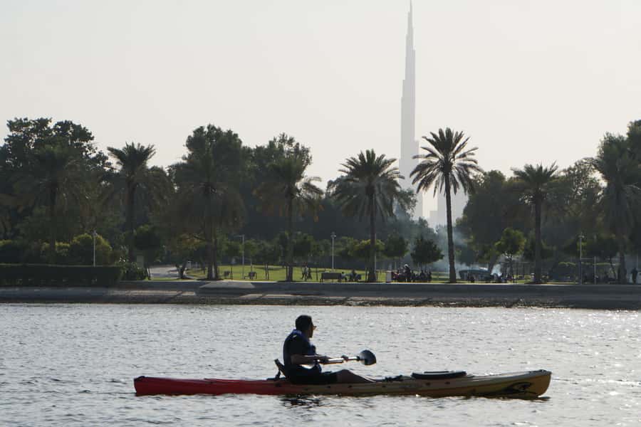 Dubai: Sunset/Night Dubai Creek Kayak Tour - Sunset paddling: where the light hits differently