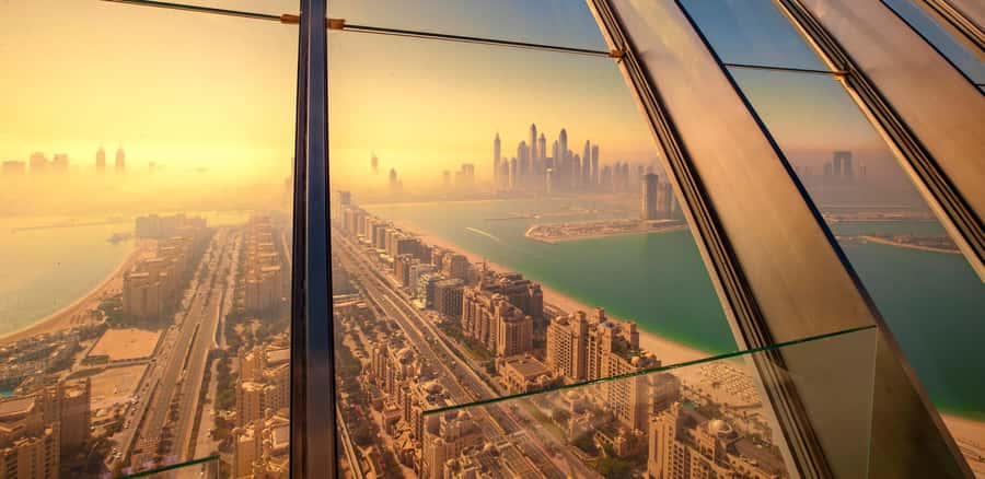 Dubai: The View At The Palm Observatory Entry Ticket - Outdoor roof views: where the skyline feels closer