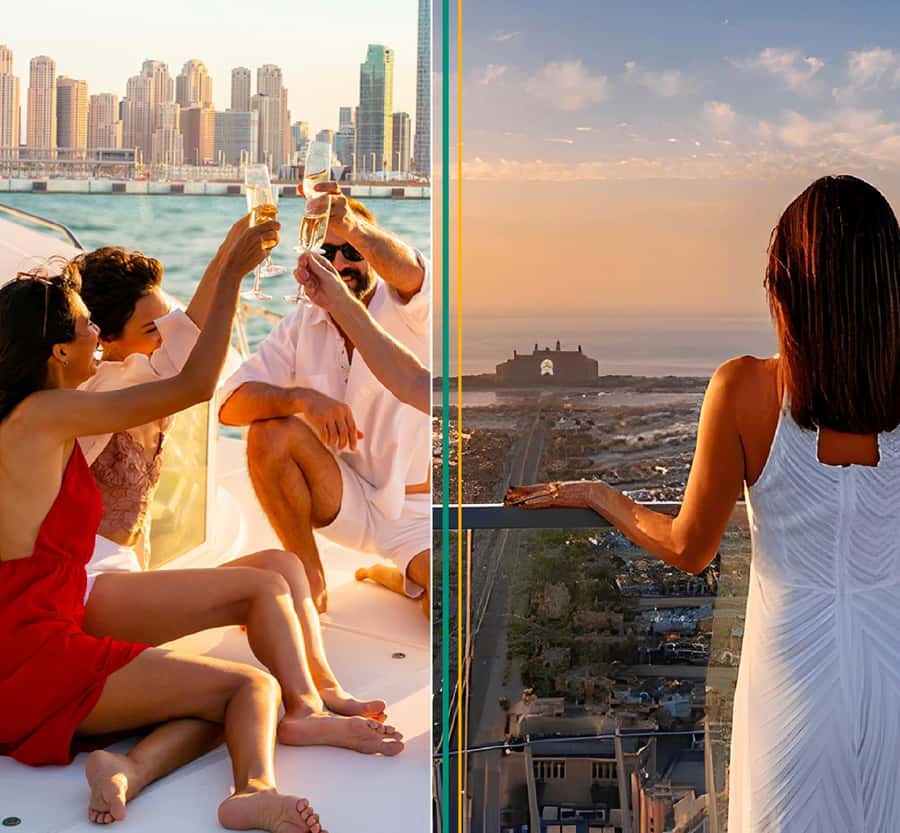Dubai: The View At The Palm Ticket & 1.5 Afternoon Yacht - The View at the Palm Tower: what that 52nd floor really gives you
