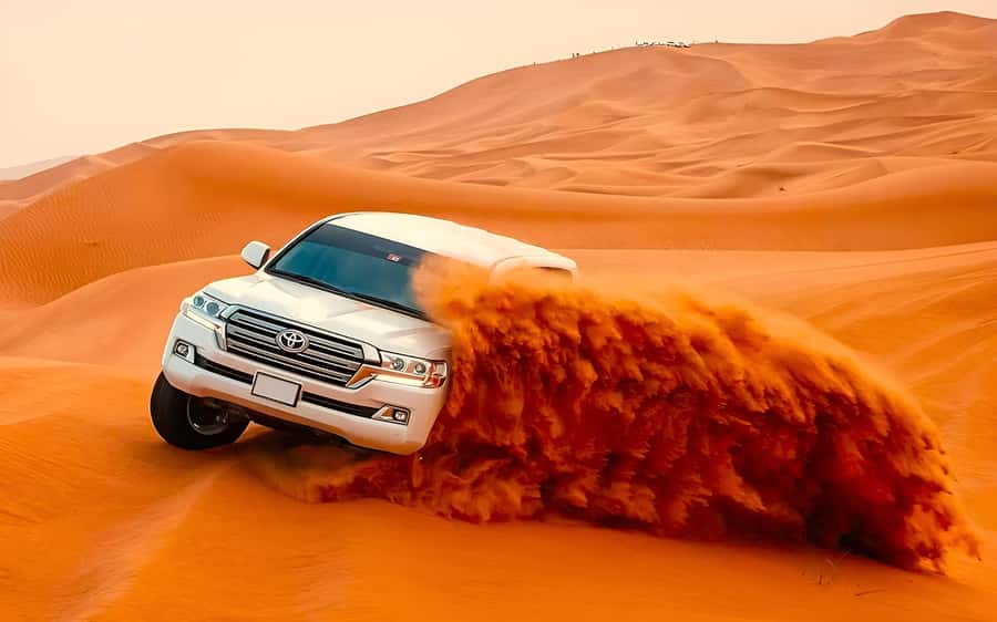 Dubai: Tour with BBQ Dinner, Camel Ride, & Traditional Show - Dune Bashing in Al Madam, Sandboarding, and a Safer-Feeling Option