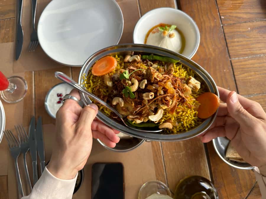 Dubai VIP Food Tour with 7+ Tastings & Burj Khalifa Access - The Secret Dish, dates, and Emirati coffee finish